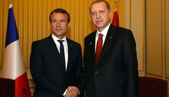 Ərdoğan Fransa prezidenti ilə görüşüb