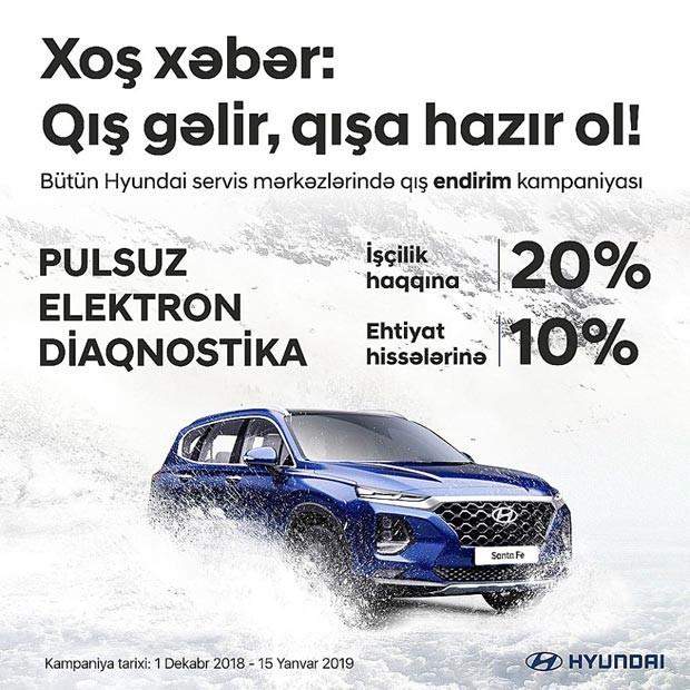 “Hyundai”dan qış endirim kampaniyası - FOTO