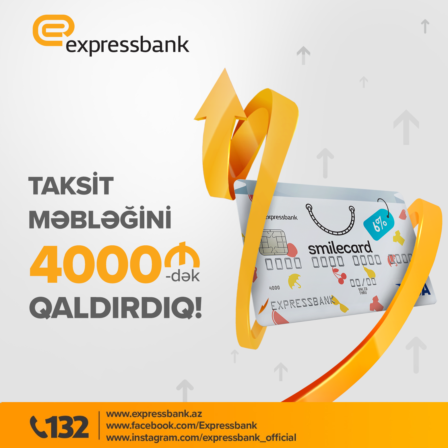 Dünyanın hər yerində təbəssüm bəxş edən <font color="red">“Smilecard”</font> taksit məbləğini artırdı
