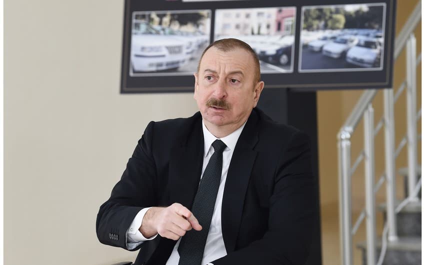 Dövlət Başçısı Zəngəzur dəhlizindən <font color=\"red\">DANIŞDI</font>