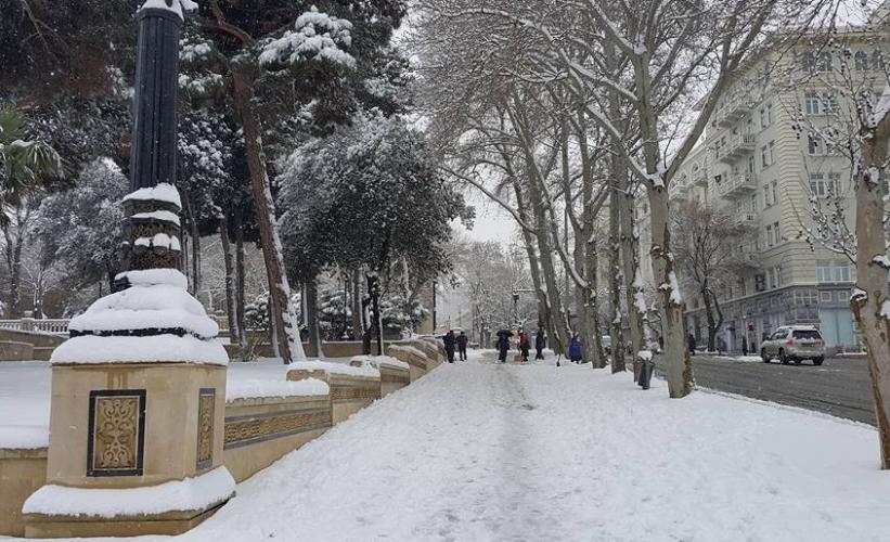 Bu tarixdə Bakıya qar yağacaq - XƏBƏRDARLIQ