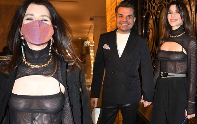 Libası ilə gecənin ən çox müzakirə edilən qonağı oldu - FOTOLAR