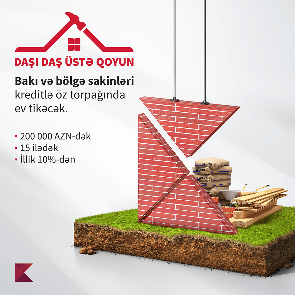 Kapital Bank ev tikintisi üçün ipoteka krediti təklif edir
