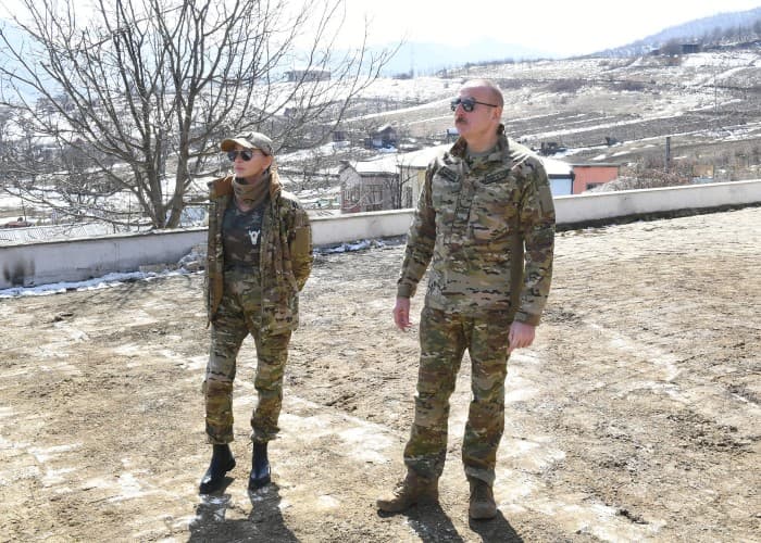 İlham Əliyev və xanımı Şuşada səfərdə olublar