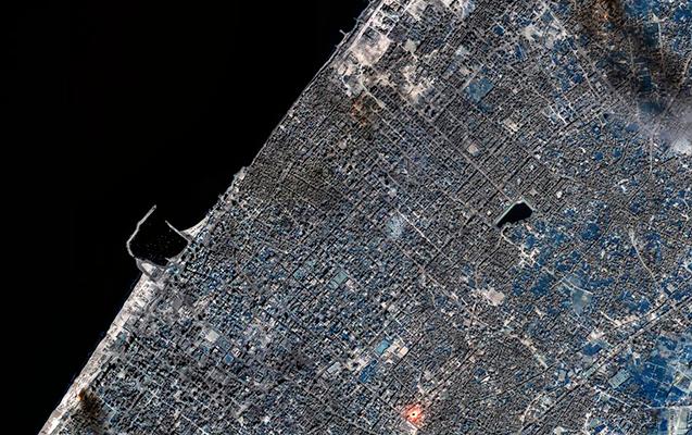 Qəzzanın peyk görüntüləri - FOTOLAR