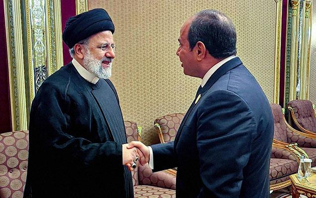 11 ildən sonra ilk dəfə - Rəisi ilə Sisi görüşdü