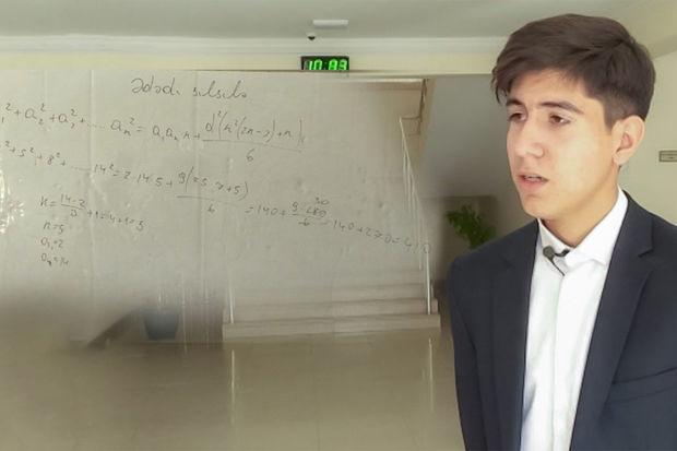 Salyanda məktəblinin böyük uğuru: Yeni riyazi düstur kəşf etdi - VİDEO