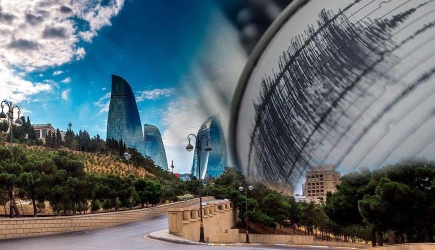 Bakıdakı zəlzələ anı televiziyanın canlı efirində - VİDEO