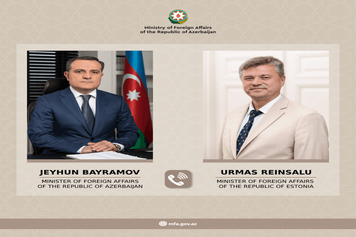 Ceyhun Bayramov estoniyalı həmkarı ilə telefonla danışdı