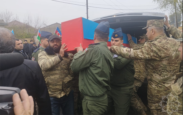 Şəhid Ülvi Bağırovla vida mərasimi KEÇİRİLİR - FOTO