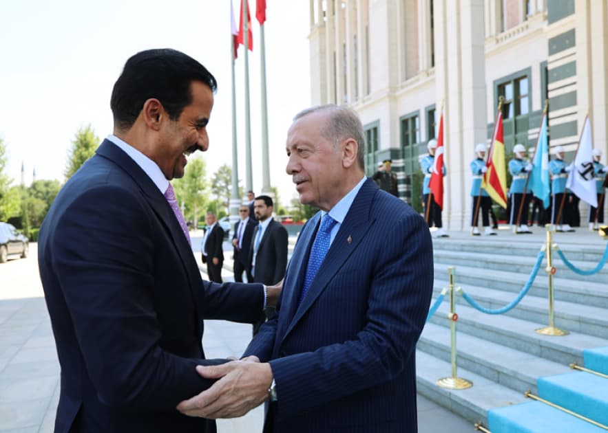 Ərdoğan Qətər əmiri ilə <span style="color:#ff0000">Yaxın Şərqi müzakirə etdi</span>