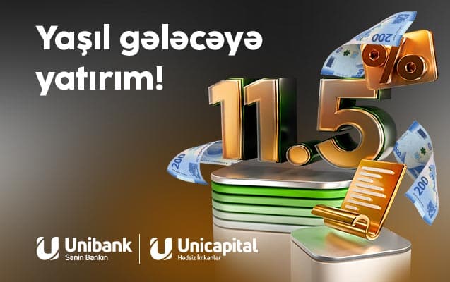 Unibank Azərbaycan maliyyə bazarı üçün bir ilkə <b><span style="color:#ff0000">imza atdı</span></b>