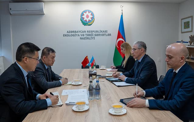 Muxtar Babayev Dinq Tao ilə <b><span style="color:#ff0000">görüşdü</span></b>