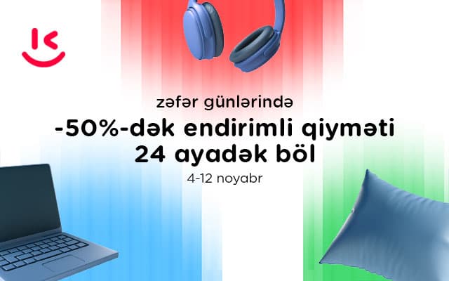 &ldquo;Kontakt&rdquo;dan Zəfər Gününə özəl kampaniya &ndash; <b><span style="color:#ff0000">ENDİRİMLİ QİYMƏTİ 24 AYADƏK FAİZSİZ ÖDƏ</span></b>