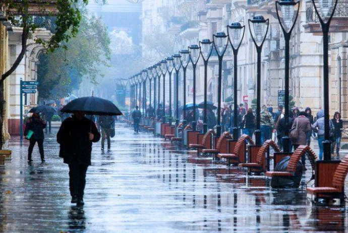 Bazar günü Bakıda yağış yağacaq -<span style="color:#ff0000"><b> PROQNOZ</b></span>