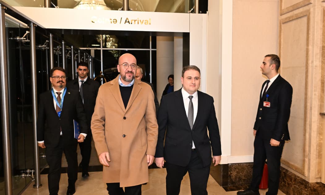 Şarl Mişel COP29-da iştirak etmək üçün Azərbaycana gəlib <span style="color:#ff0000"><b>- FOTO</b></span>
