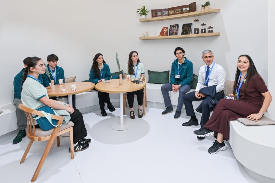 Leyla Əliyeva və Anar Ələkbərov COP29-da Azərbaycan pavilyonuna baş çəkdilər - <span style="color:#ff0000"><b>FOTO</b></span>