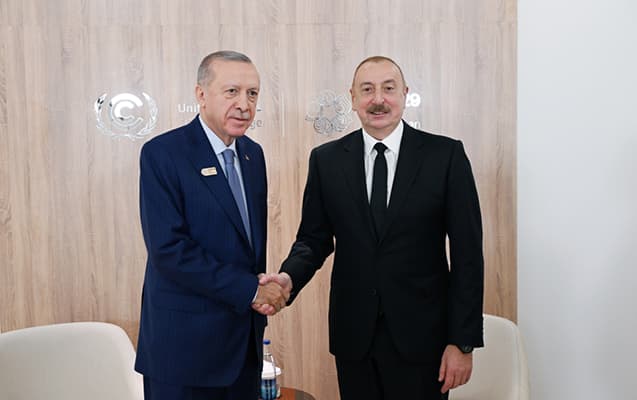 Əliyev Ərdoğanla görüşdü - <span style="color:#ff0000">FOTOLAR</span>