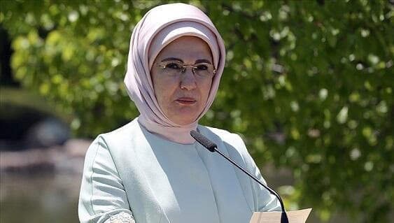 Əminə Ərdoğan İlham Əliyev və Mehriban Əliyevaya <span style="color:#ff0000"><b>təşəkkür etdi</b></span>