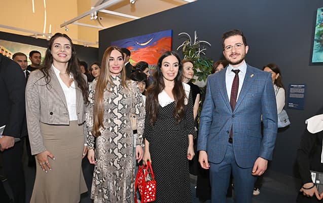Leyla və Arzu Əliyevalar sərgidə - <span style="color:#ff0000"><b>VİDEO/FOTOLAR</b></span>