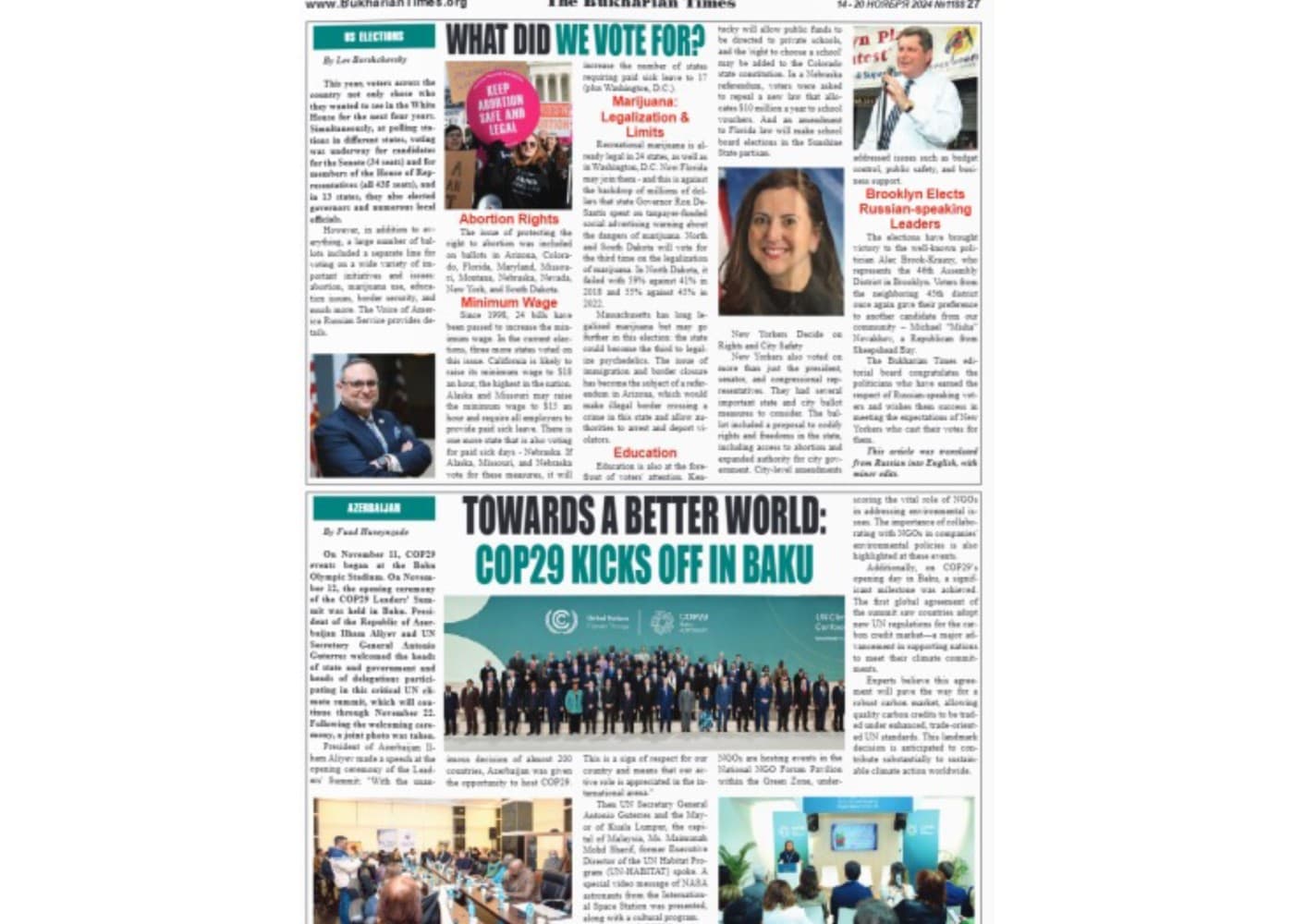 ABŞ mediasında AzərbaycanınCOP29 uğurlarından <span style="color:#ff0000"><b>yazıldı</b></span>