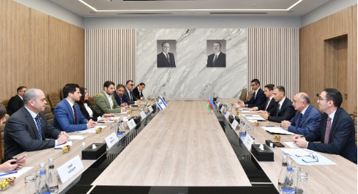 Nazir Rəşad Nəbiyev israilli həmkarı ilə <span style="color:#ff0000"><b>müzakirələr apardı</b></span>
