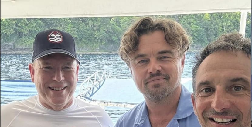 Monako şahzadəsi Leonardo Di Kaprio ilə görüşdü - FOTOLAR