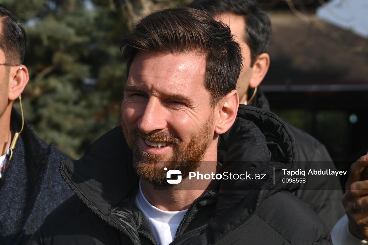 Lionel Messi Bakıda Qarabağ atlarını izləyib - FOTOLAR