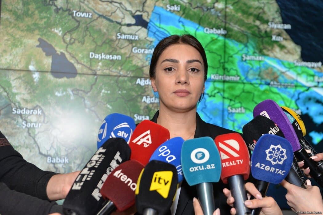&quot;Bakı və Abşerona rekord həcmdə yağıntı düşüb&quot; - <span style="color:#ff0000">Gülnarə Abbasova</span>