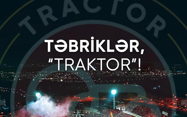 AFFA "Traktor"u təbrik etdi