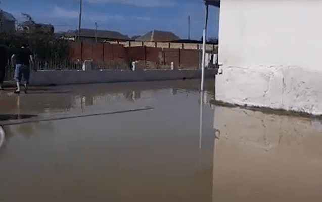 Hacıqabulu su basdı - VİDEO