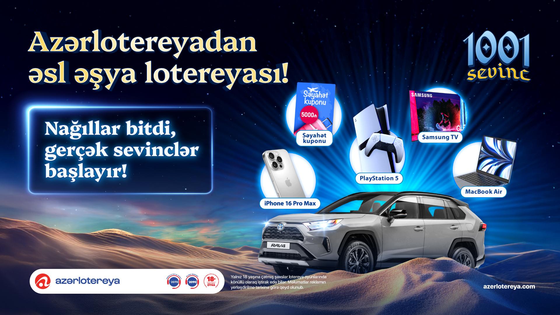 "Azərlotereya"nın "1001 Sevinc" əşya lotereyası başladı