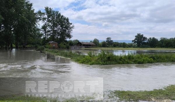 Alazan və Katexçay daşdı, 200 hektar ərazi su altında qaldı