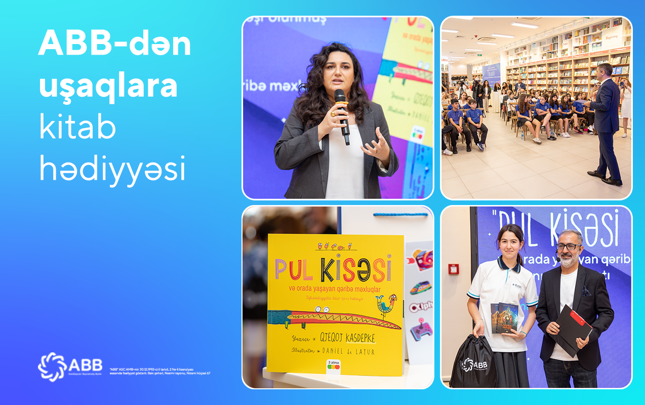 ABB-nin dəstəyi ilə uşaqlar üçün iqtisadiyyat kitabı<span style="color:#ff0000"> təqdim edildi</span>
