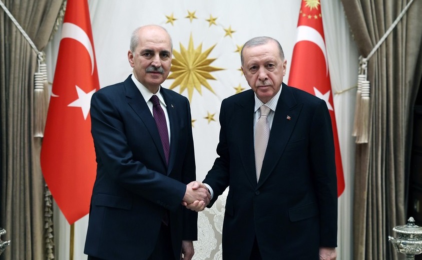 Ərdoğan TBMM-in sədrini qəbul etdi