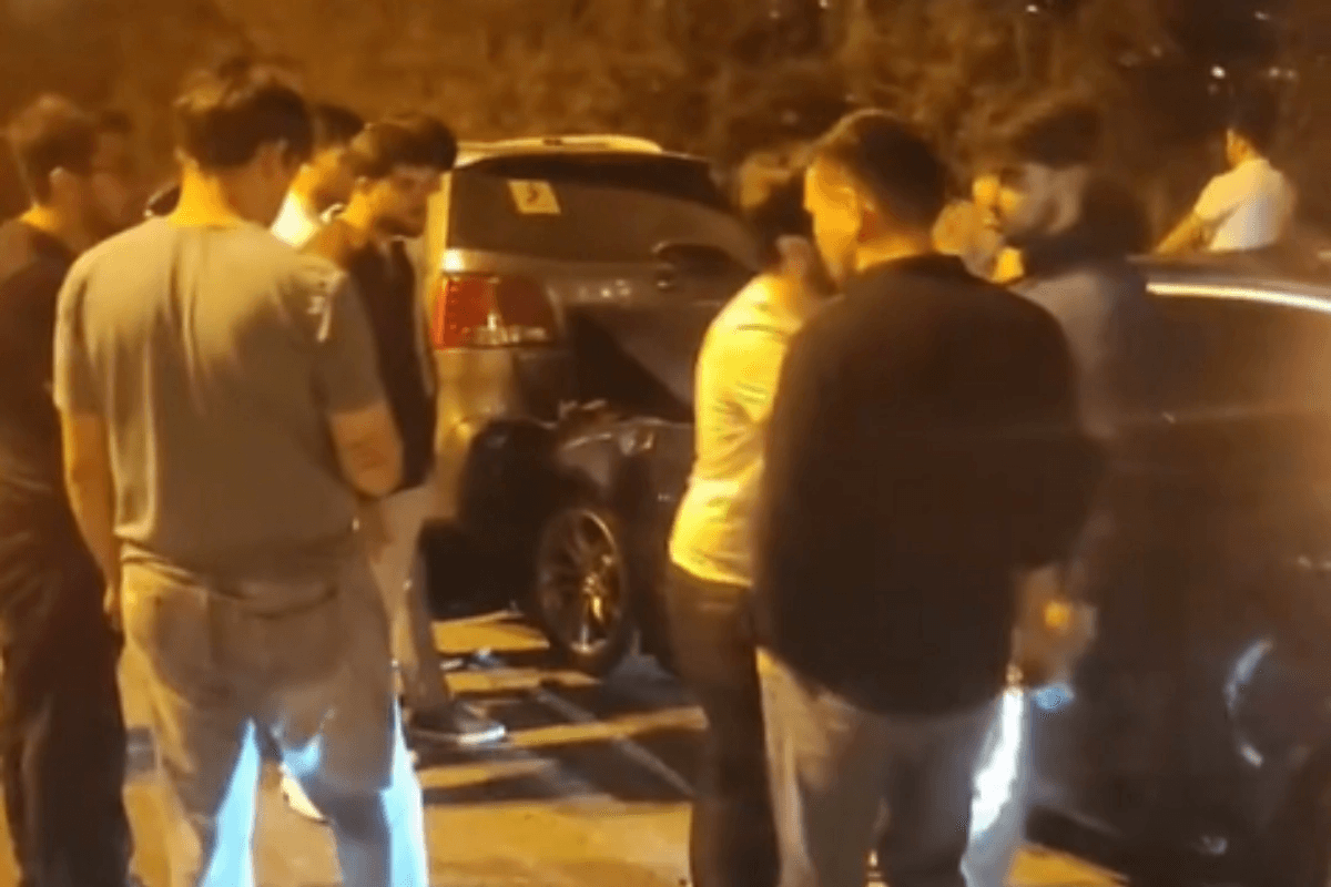 Bakıda baş verən zəncirvari qəzanın ANBAAN GÖRÜNTÜLƏRİ - VİDEO