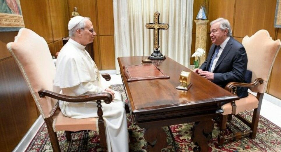 Papa Quterreşlə görüşdü
