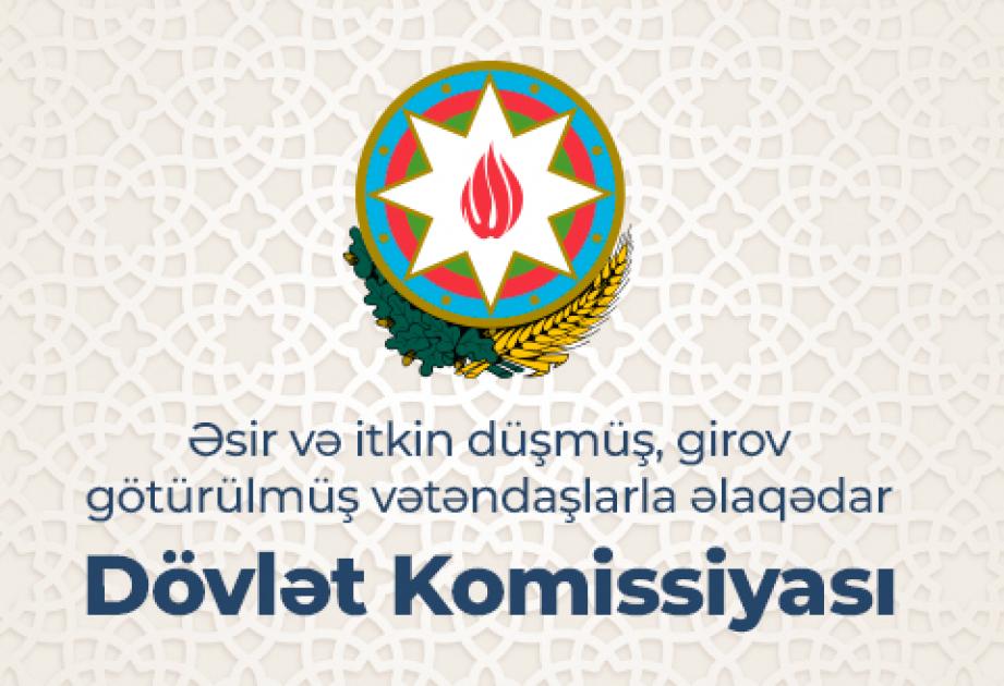 Dövlət Komitəsi əsir və itkin düşmüşlərin ailələrinə müraciət etdi