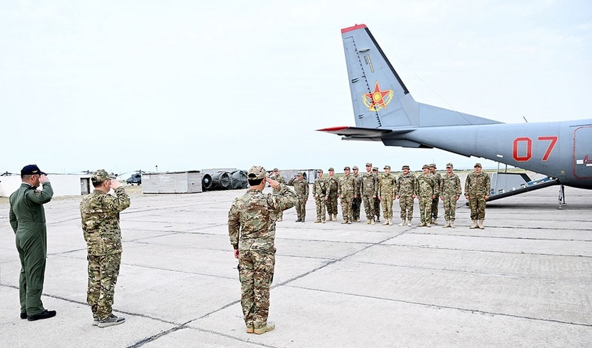Bu türk ölkəsinin hərbçiləri Azərbaycanda... FOTO