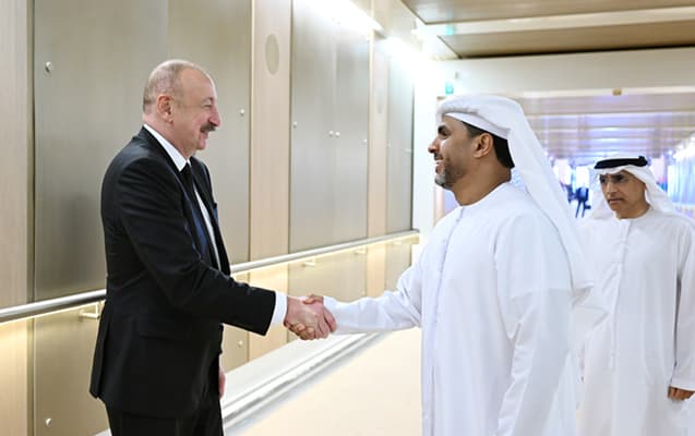 Prezidentin BƏƏ səfərindən- <span style="color:#ff0000">GÖRÜNTÜLƏR</span>