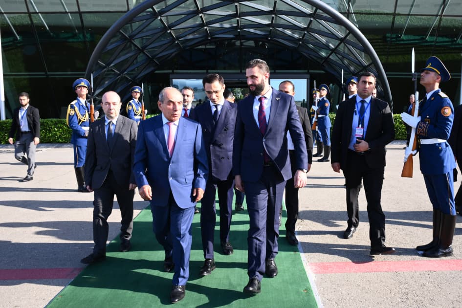 Əl Şaraanın Azərbaycana səfəri başa çatdı - <span style="color:#ff0000">FOTO</span>