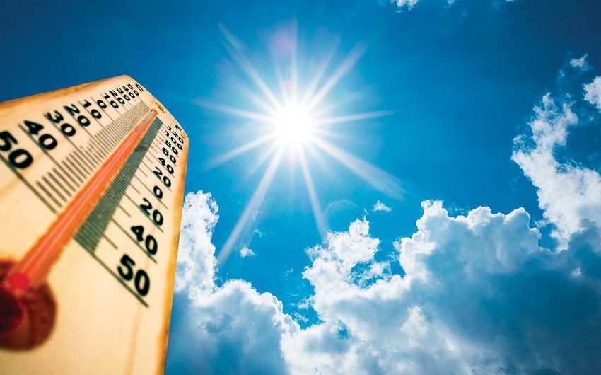 İyulda temperatur iqlim normasından yuxarı olub