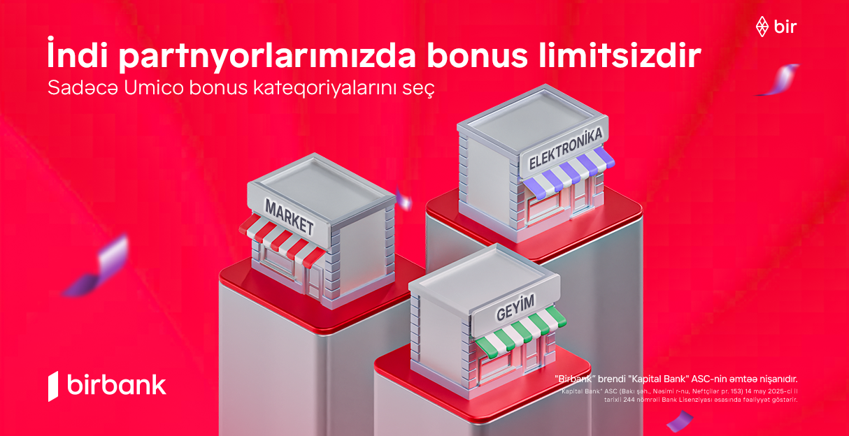 Birbank kartlarında yeni dövr: limitsiz bonuslar ilə daha çox qazanmaq imkanı
