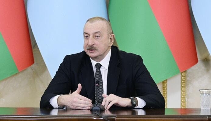 <span style="color:#ff0000">İlham Əliyev Zəngəzur dəhlizindən danışdı: </span>Mühüm hissələrdən biri olacaq