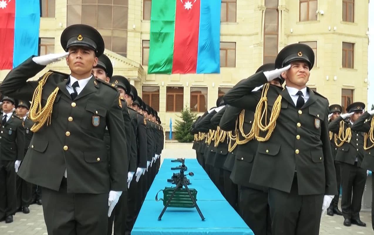 DİN-in Hərbi İnstitutunda kursantların andiçmə mərasimi keçirildi- <span style="color:#ff0000">VİDEO</span>