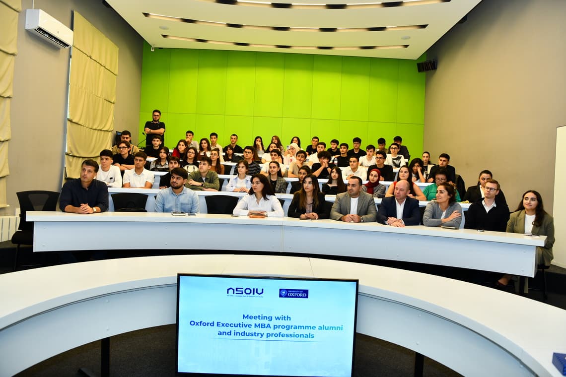 Oksford &ldquo;Executive MBA&rdquo; proqramının iştirakçılarının ADNSU tələbələri ilə görüşü keçirildi