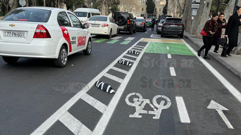 Bakıda bu yollarda sıxlıq var - SİYAHI