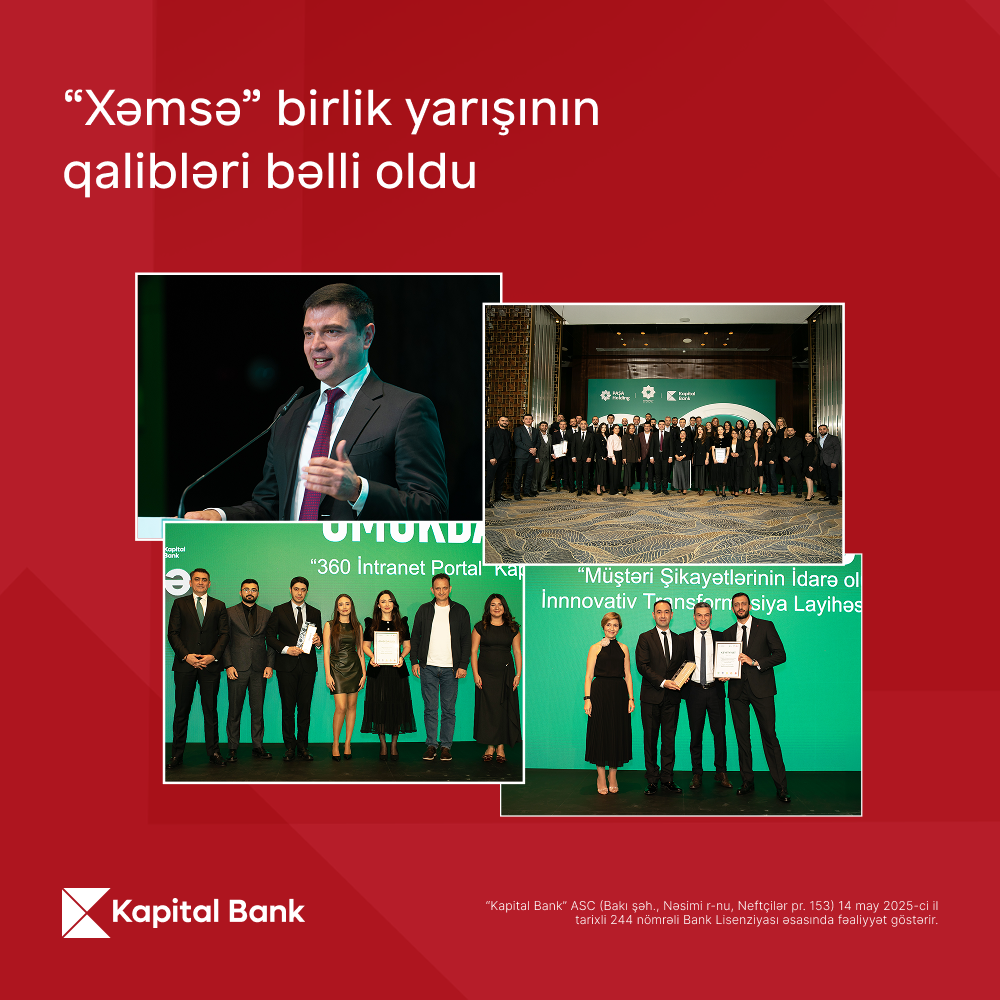"Xəmsə"də Kapital Bank iki layihə ilə qalib oldu