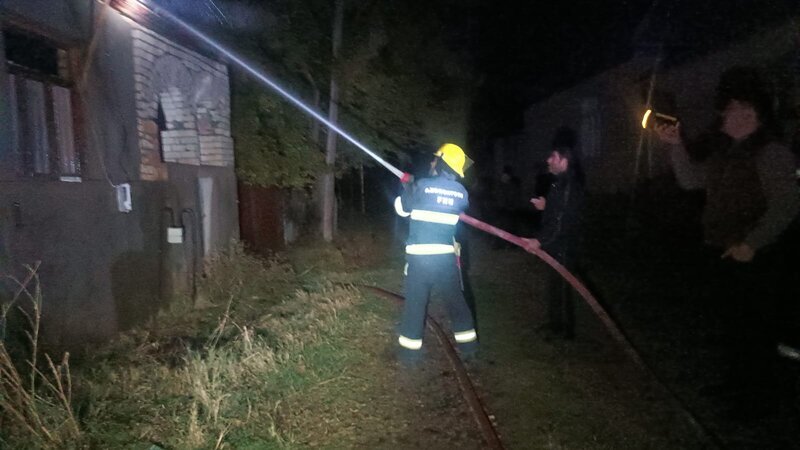 Tovuzda fərdi yaşayış evi yandı