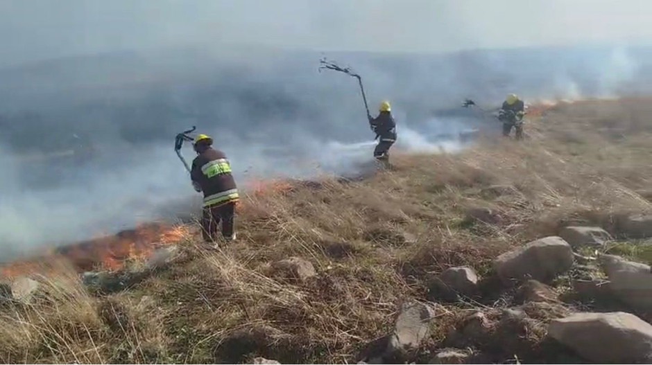 Gədəbəyin bir neçə kəndində yanğın olub - FOTO